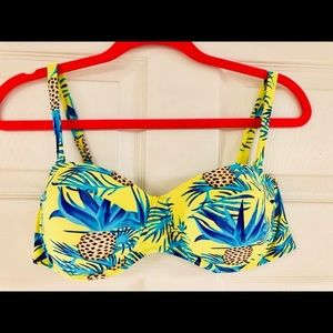 Pineapple High-Waisted Swimsuit Set